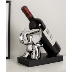 Elephant decor, home decor in the form of a desktop wine rack, light luxury wine rack decoration, high-end living room sideboard silver-plated decoration