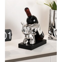 Elephant decor, home decor in the form of a desktop wine rack, light luxury wine rack decoration, high-end living room sideboard silver-plated decoration
