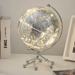 Transparent light globe in a simple design for office, children room and study room