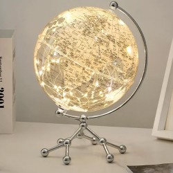 Transparent light globe in a simple design for office, children room and study room