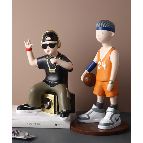 Creative decoration rap and basketball player for boys