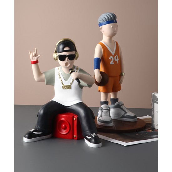 Creative decoration rap and basketball player for boys