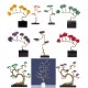 Handmade desktop wealth income symbol decor for home, Citrine fortune tree ornament entrance wine, decoration hand crafts 