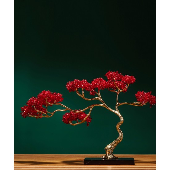 Handmade desktop wealth income symbol decor for home, Citrine fortune tree ornament entrance wine, decoration hand crafts 