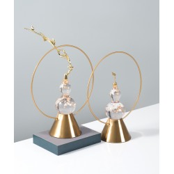 Everyday desktop decor for the living room, light luxury transparent gourd ornaments, porch decoration