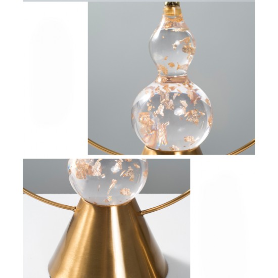 Everyday desktop decor for the living room, light luxury transparent gourd ornaments, porch decoration