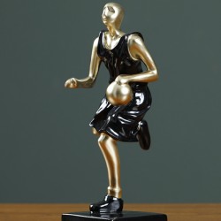 Modern minimalist creative basketball decoration, Home desktop gift basketball player decor, high-end decoration abstract