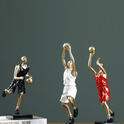 Modern minimalist creative basketball decoration, Home desktop gift basketball player decor, high-end decoration abstract