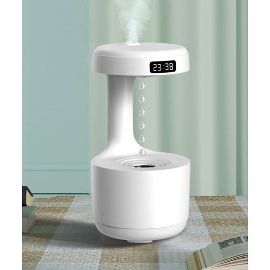 Air humidifier, ultrasonic air purifier, levitating water drops, perfume aromatherapy