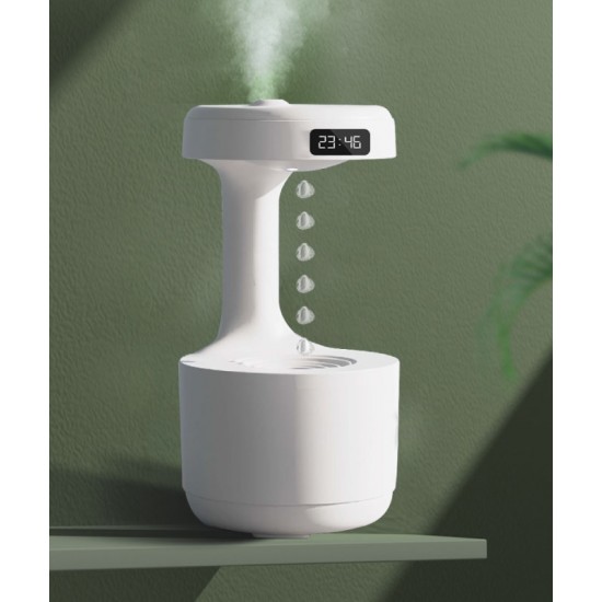 Air humidifier, ultrasonic air purifier, levitating water drops, perfume aromatherapy