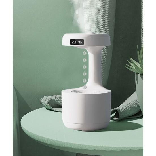 Air humidifier, ultrasonic air purifier, levitating water drops, perfume aromatherapy