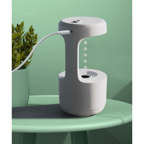 Air humidifier, ultrasonic air purifier, levitating water drops, perfume aromatherapy