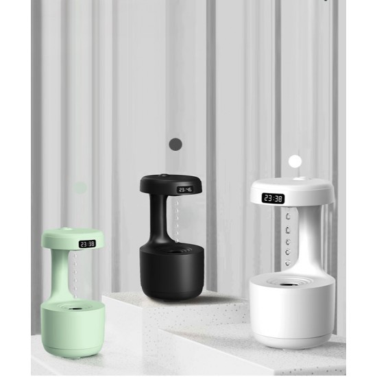Air humidifier, ultrasonic air purifier, levitating water drops, perfume aromatherapy