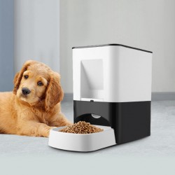 Large capacity automatic pet feeder feeding machine, dog cat feeder, refillable adjustable feeder