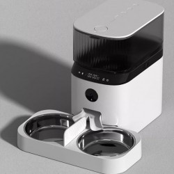 Smart automatic pet feeder, cat dog feeder, time-saving pet feeder, hassle-free remote control feeding bowl