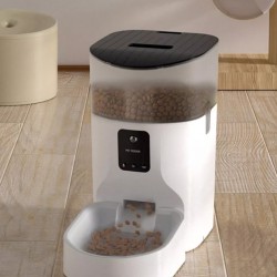 Smart automatic pet feeder, effortless feeding machine for cat dog, adjustable feeder pet food bowl