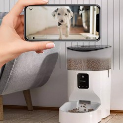 Smart automatic pet feeder, effortless feeding machine for cat dog, adjustable feeder pet food bowl