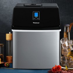 Ice machine, unique small square ice machine for cafes, cube ice machine for household and dormitory