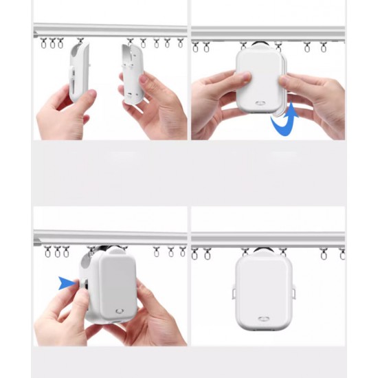 Electric curtain assistant, a smart, detachable, mobile phone remote control robot assistant companion
