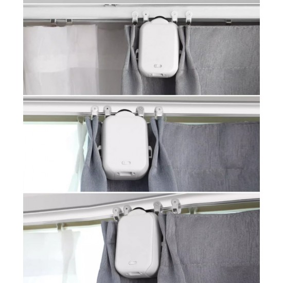 Electric curtain assistant, a smart, detachable, mobile phone remote control robot assistant companion