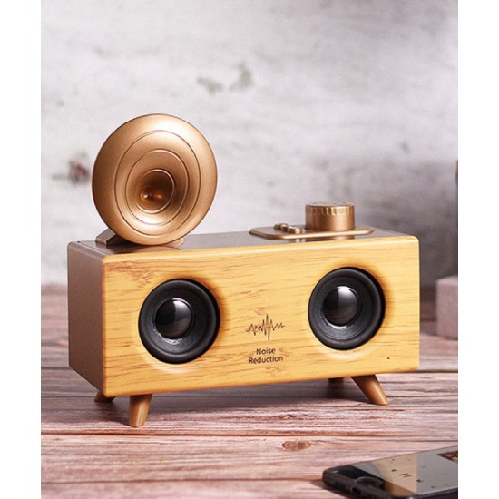 Wireless Bluetooth speaker, bulky portable outdoor radio, can be connected to mobile phone, computer, high sound quality, retro small radio