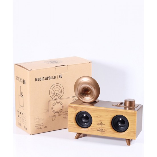 Wireless Bluetooth speaker, bulky portable outdoor radio, can be connected to mobile phone, computer, high sound quality, retro small radio