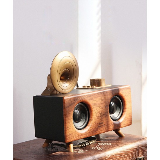 Wireless Bluetooth speaker, bulky portable outdoor radio, can be connected to mobile phone, computer, high sound quality, retro small radio
