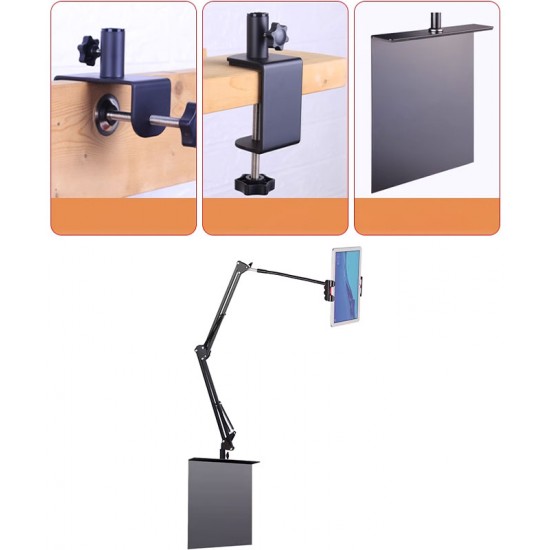 Bedside cell phone stand, support frame telescopic shelf for watching film
