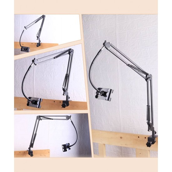 Bedside cell phone stand, support frame telescopic shelf for watching film