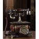 Old antique telephone, solid wood, European retro home telephone, stylish home phone