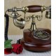 European style retro old-fashioned rotary phone, American antique home landline creative phone