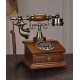 European style retro antique telephone, antique old-fashioned dial-up telephone, landline telephone for home