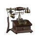 European style retro antique telephone, antique old-fashioned dial-up telephone, landline telephone for home