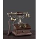 European style retro antique telephone, antique old-fashioned dial-up telephone, landline telephone for home