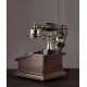 European style retro antique telephone, antique old-fashioned dial-up telephone, landline telephone for home