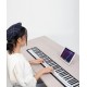 Portable multi-function folding piano for adults and children, Hand Piano 88 Keys Professional Soft Keyboard Electronic Piano for Beginners