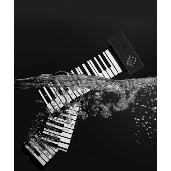 Portable multi-function folding piano for adults and children, Hand Piano 88 Keys Professional Soft Keyboard Electronic Piano for Beginners