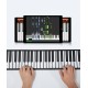 Portable multi-function folding piano for adults and children, Hand Piano 88 Keys Professional Soft Keyboard Electronic Piano for Beginners