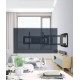 Telescopic rotating wall-mounted folding mobile universal shelf, universal 75-inch TV holder