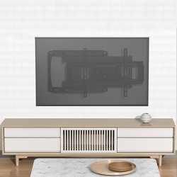 Telescopic rotating wall-mounted folding mobile universal shelf, universal 75-inch TV holder
