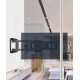 Telescopic rotating wall-mounted folding mobile universal shelf, universal 75-inch TV holder