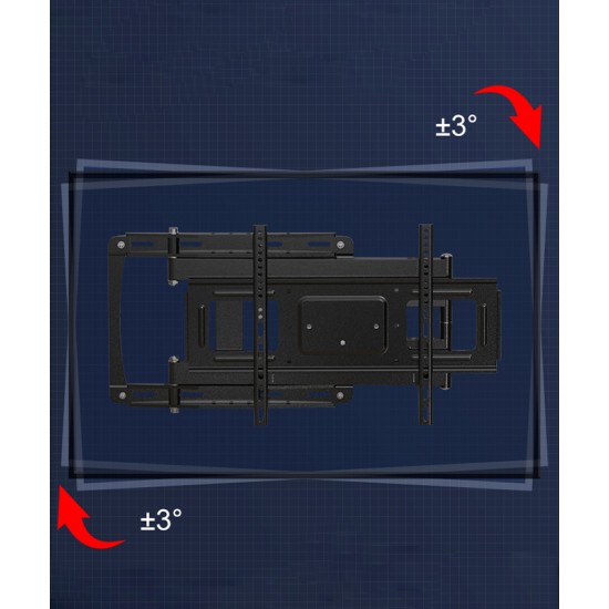 Telescopic rotating wall-mounted folding mobile universal shelf, universal 75-inch TV holder