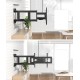Telescopic rotating wall-mounted folding mobile universal shelf, universal 75-inch TV holder
