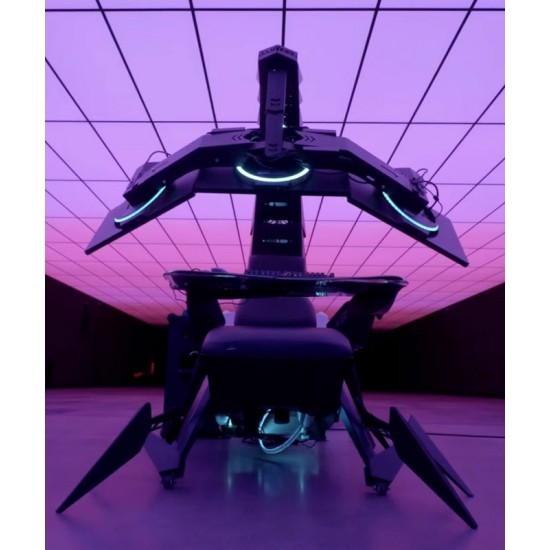 Scorpion design computer integrated gaming table and chair, comfortable computer accessory for home, office
