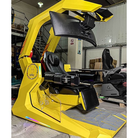 Gaming room computer cockpit, one-piece gaming chair, cockpit for e-sports room