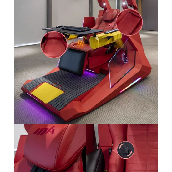 Gaming room computer cockpit, one-piece gaming chair, cockpit for e-sports room