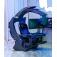 Space capsule design, e-sports computer cockpit, gaming table and chair, gaming cabinet cockpit