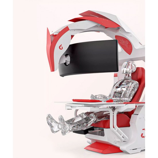 Space capsule design, e-sports computer cockpit, gaming table and chair, gaming cabinet cockpit