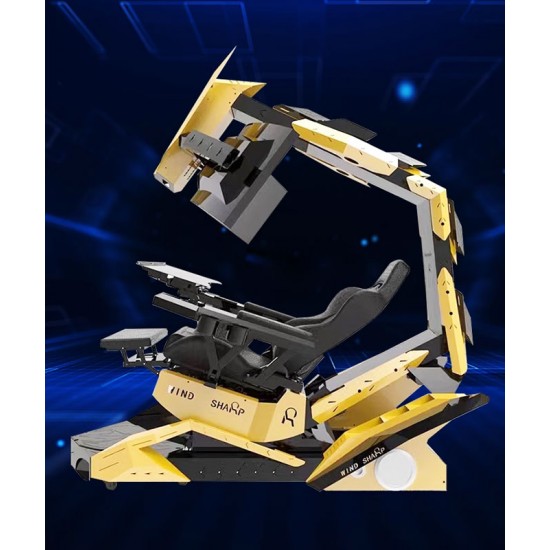 Multifunctional computer cockpit, ergonomic seat with integrated gaming seat