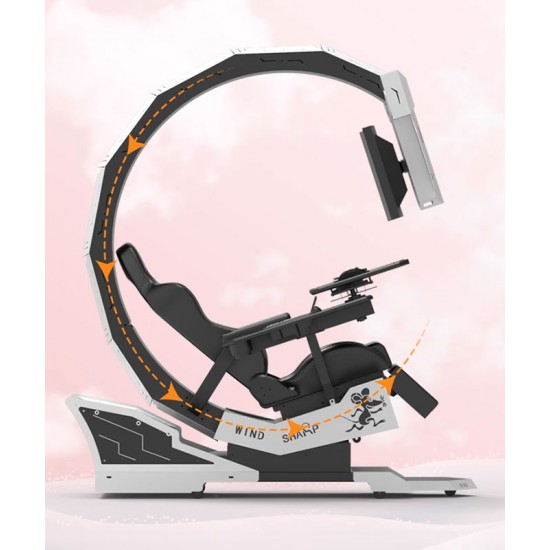 Modern computer cockpit, gaming chair, all in one office chair, multifunctional cockpit